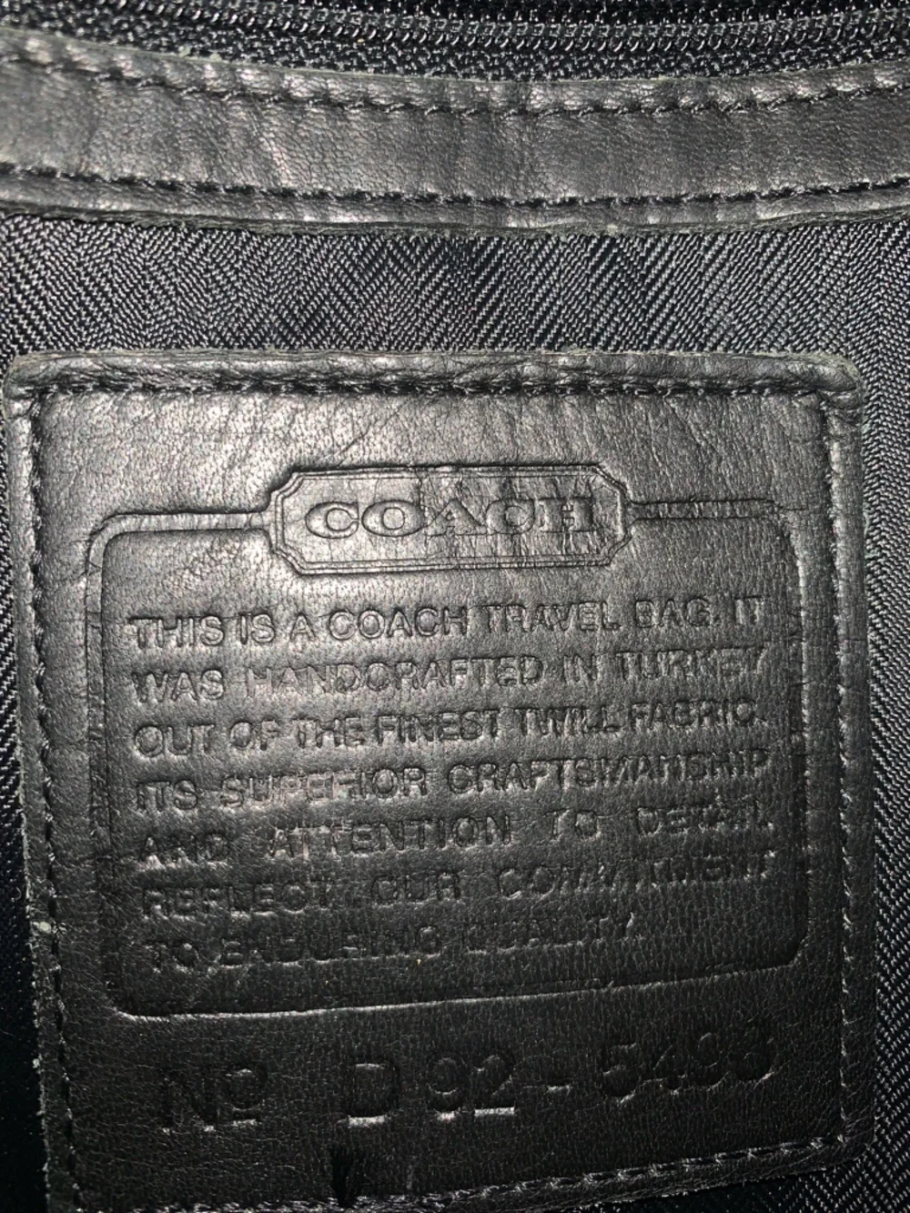GUC Coach Graham pack L 8” x H 13” x D 2.5”